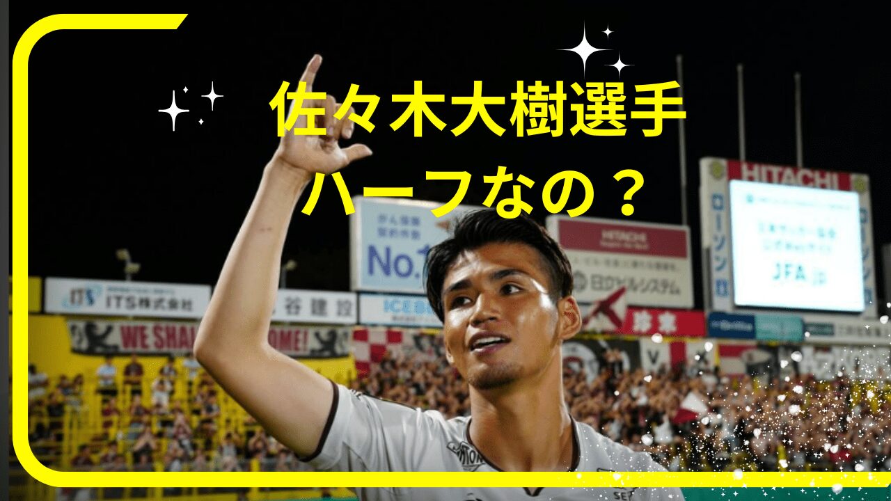 佐々木大樹選手ハーフ，佐々木大樹選手両親，佐々木大樹選手実家